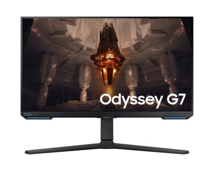 Монитор Samsung 28BG700 28" Odyssey G7, IPS, 144 Hz, 1 ms GTG, 3840x2160, 300 cd/m2, 1000:1 Contrast, DP, 2xHDMI, USB Hub, LAN, Black