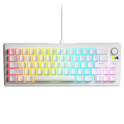 Gaming Mechanical keyboard Glorious GMMK 3 65% White - Fox HE Switches