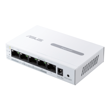 Суич ASUS ExpertWiFi EBP15 5-Port GbE, 4 PoE+ Ports 5 x 10/100/1000Mbps ports