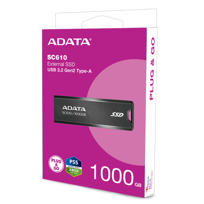 ADATA EXT SSD SC610 1000GB RED