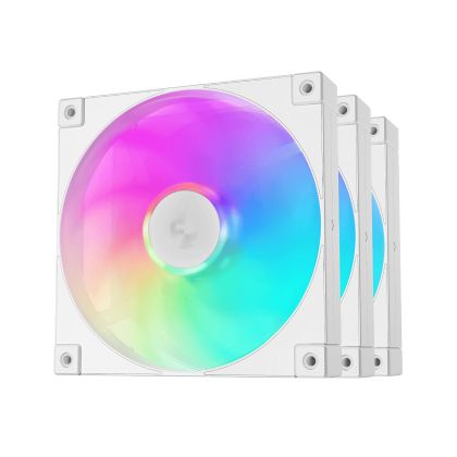 DeepCool Комплект вентилатори Fan Pack 3-in-1 3x140mm - FD14 White, Addressable RGB