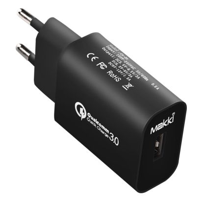 Makki Fast Charger QC3.0 18W - MAKKI-QC18W-BK