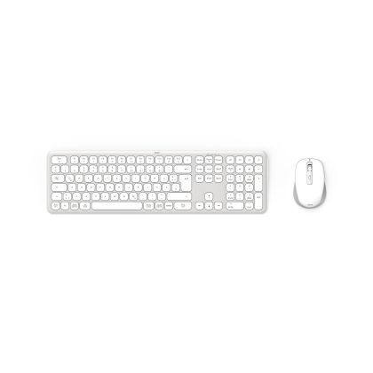 Hama Wireless keyboard and mouse set WKM-550, бяла, 173066