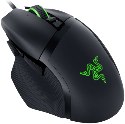 Razer Basilisk V3, 2nd-gen Razer Optical Mouse Switch rated for 70 million clicks, Optical Sensor - 26,000 DPI, 4-way Razer HyperScroll tilt wheel, Electronically actuated notched and free-spinning modes, Razer Speedflex Cable, Razer Chroma RGB