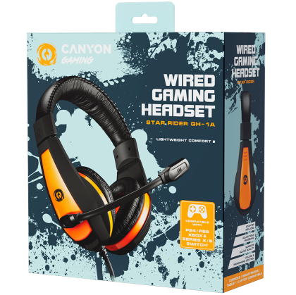 CANYON headset Star Raider GH-1A  Black Orange