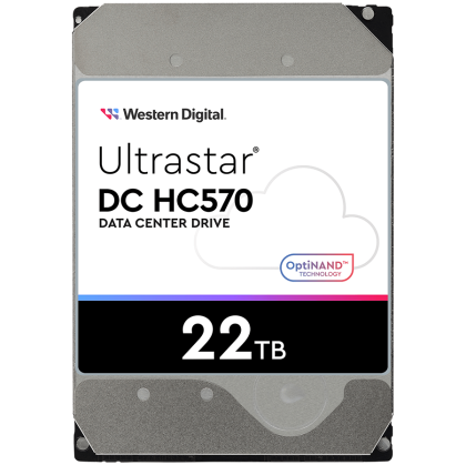 HDD Server WD/HGST ULTRASTAR DC HC570 (3.5’’, 22TB, 512MB, 7200 RPM, SATA 6Gb/s, 512E SE NP3), SKU: 0F48155