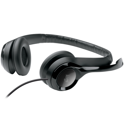 LOGITECH H390 Corded Headset - BLACK - USB