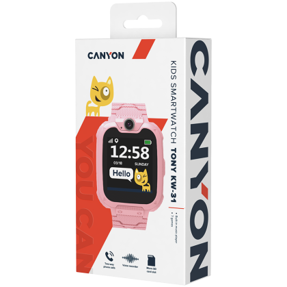 CANYON çocukları Tony KW-31 Kamera GSM Kırmızısını izliyor