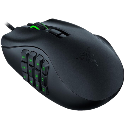 Razer Naga X, Gaming Mouse, True 18,000 dpi Razer 5G optical sensor with 99.4% resolution accuracy, 2nd-gen Razer™ Optical Mouse Switches, Speedflex cable 1.8m, 16 independently programmable buttons