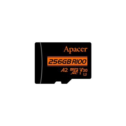 Apacer microSDXC 256GB UHS-I U3 V30 A2 Class 10, Adapter - AP256GMCSX10U8-R