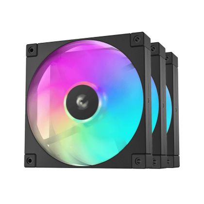 DeepCool Комплект вентилатори Fan Pack 3-in-1 3x140mm - FD14 Black, Addressable RGB