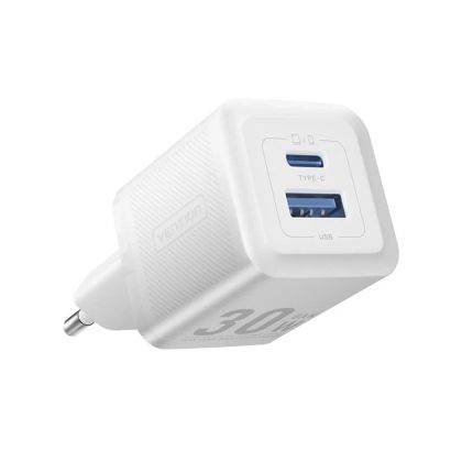 Vention Charger Wall GaN - QC3.0 + Power Distribution Type-C 30W - FEQW0-EU