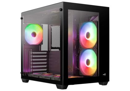 AeroCool кутия Case ATX - Dryft-G-BK-v2 - aRGB