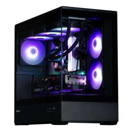 Zalman кутия Case mATX - P30 Black - aRGB, Tempered Glass