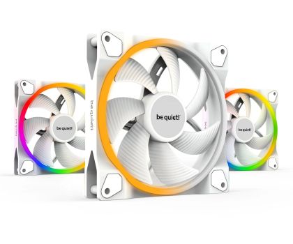 be quiet! Fan Pack 3-in-1 3 x 140mm - LIGHT WINGS White 140mm PWM Triple-Pack