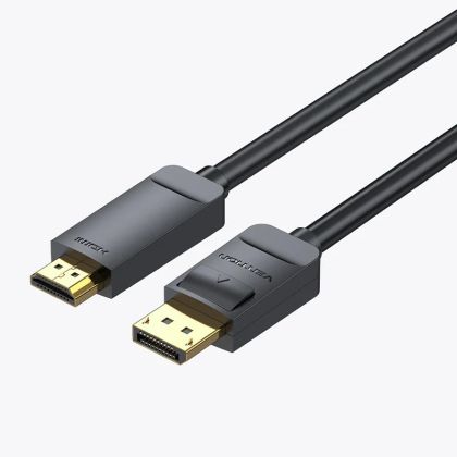 Cablu Vention Cablu DisplayPort la HDMI 1,5m - 4K, placat cu aur - HAGBG