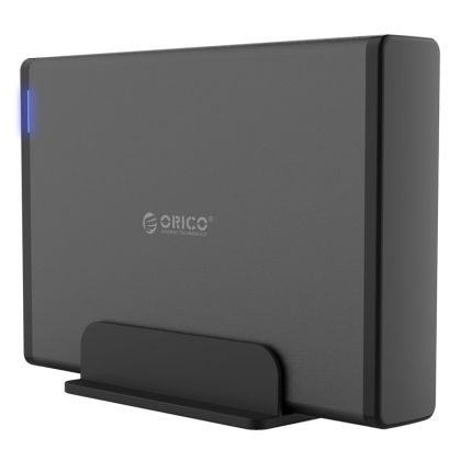 Orico кутия за диск Storage - Case - 3.5 inch Vertical, USB3.0, Power adapter, UASP, black - 7688U3-BK