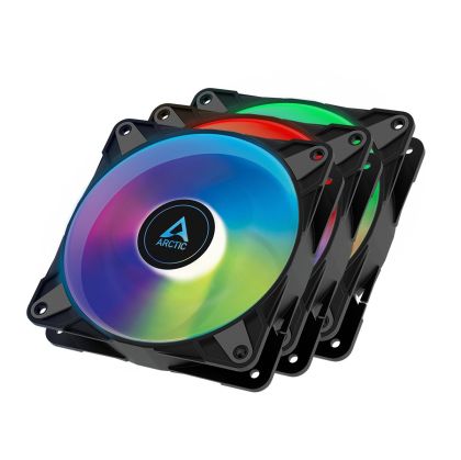 Arctic Комплект вентилатори Fan Pack 3-in-1 - P12 PWM PST A-RGB (Black)