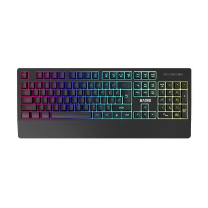 Marvo геймърска клавиатура Gaming Keyboard K635 - Wrist support, 104 keys, Anti-ghosting, Backlight