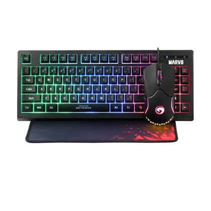 Marvo Геймърски комплект Gaming COMBO CM310 3-in-1 - Keyboard, Mouse 1000 Hz, Mousepad - MARVO-CM310