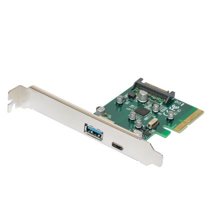 Makki PCI-E kartı 2 x USB3.1 A+C bağlantı noktası - MAKKI-PCIE-2XUSB31-AC-V1