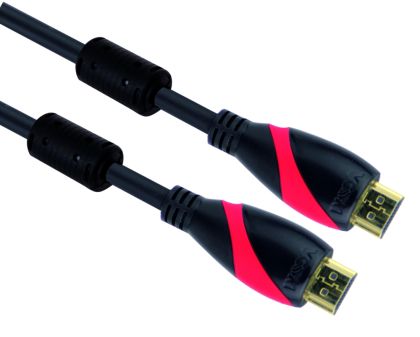 VCom Кабел HDMI M / M Ultra HD 4k2k Gold +2 Ferrite v1.4 ethernet 3D - CG525D-3m