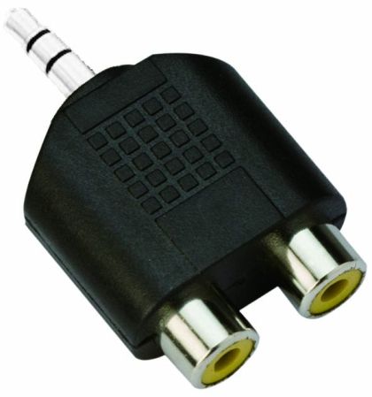 VCom Adaptör Adaptörü 3,5 mm Stereo M / 2x RCA F - CA501