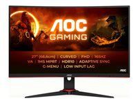 AOC C27G2E/BK 27inch VAFHD 165Hz 4ms 250cd/m2 DSub 2xHDMI 2.0 DP