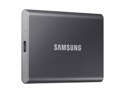 Твърд диск Samsung Portable SSD T7 4TB, USB 3.2 Read 1050 MB/s Write 1000 MB/s, Titan Gray