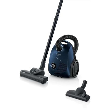 Прахосмукачка Bosch BGBS2BU1T, Vacuum cleaner with bag 3.5 l, Series 2, 850W, 80 dB(A), blue