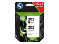 HP 303 2-pack Black/Tri-color Original Ink Cartridge