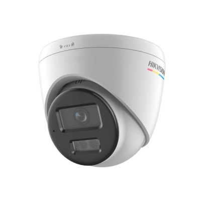 Камера HikVision 4 MP ColorVu with Smart Hybrid Light Fixed Turret Network Camera, 2.8 mm, F1.0, IR, White Light up to 30m, H.265+, IP67, built-in microphone, 12Vdc/PoE 7.5W