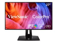 VIEWSONIC VP2768A-4K 27inch 16:9 3840x2160 UHD 4K Frameless SuperClear IPS LED monitor 100 sRGB 10 bit colour 2xHDMI DP USB