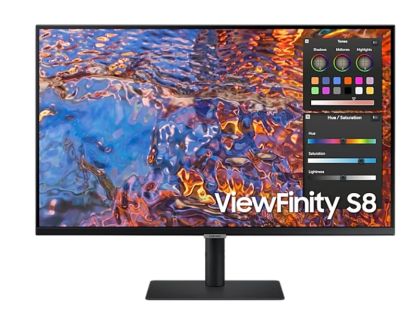 Монитор Samsung 32B800 32" IPS LED, 60 Hz, 5 ms GTG, 3840x2160, 300 cd/m2, Flicker Free, PBP, PIP, USB-C 90W, 3xUSB 3.0, Display Port 1.4, 2xHDMI 2.2, Black