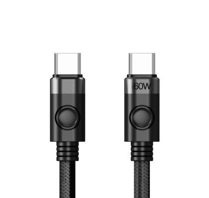 Orico кабел Cable USB C-to-C PD 60W Charging 1.0m Black - CDX-60CC-BK