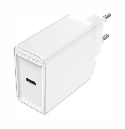 Vention Fast Charger Wall - QC4.0, PD3.0 Type-C, 20W White - FADW0