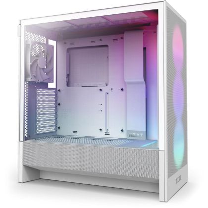 Case NZXT H5 Flow RGB 2024 White, Mid-Tower