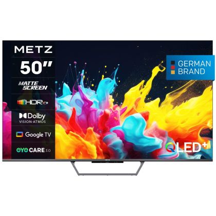 METZ QLED TV 50MQE7600Z, 50"(126 см), QLED, Google TV, 4K/UND, 60Hz