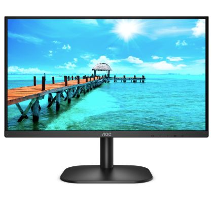 Монитор AOC 27B2DM, 27" VA WLED, 1920x1080@75Hz, 4ms GTG, 250cd/m2, 4000:1, 20M:1 DCR, AdaptiveSync, FlickerFree, Low Blue Light, Tilt, D-SUB, DVI, HDMI