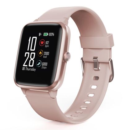 Akıllı saat Hama Fit Watch 5910, 1,3", GPS, Kalp Atış Hızı, Adımsayar, Kalori, Su Geçirmez, Pembe