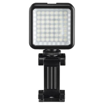 Lampa LED Hama 49 BD, pentru iluminare suplimentara a inregistrarilor cu camera si smartphone, Negru
