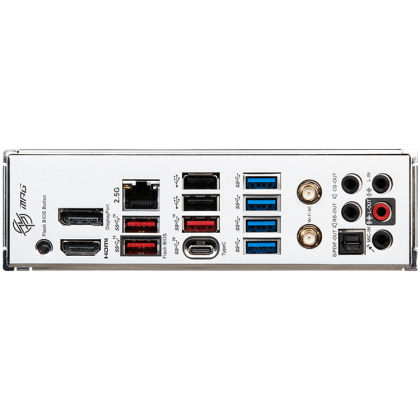 MSI Mainboard Desktop MPG B650 EDGE WIFI (AM5,4xDDR5, HDMI,DP, 1xPCI-E x16 4.0, 1xPCI-E x1, 3xM.2, 6xSATA 6G, 6xUSB2.0, 6xUSB3.2 Gen1 Type A, 3xUSB3.2 Gen2 Type A, 1xUSB3.2 Gen2 Type C, 1xUSB 3.2 Gen2x2, 2.5GLAN, AMD Wi-Fi 6E, BT5.2) ATX