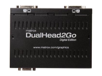 Adaptor extern multi-display Matrox D2G-A2D-IF pentru funcționarea simultană a 2 monitoare cu intrare VGA