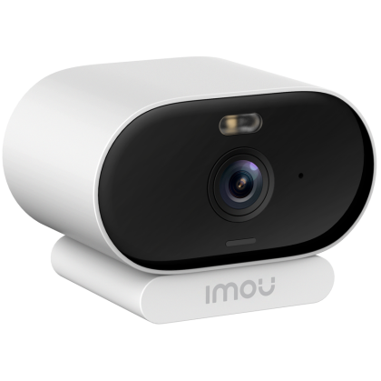 Imou Versa, cameră IP Wi-Fi, 2MP, 1/2.8" CMOS, H.265/H.264, până la 30fps, obiectiv fix de 2.8mm, FOV: 97°, zoom digital 8x, IR până la 20m, micro SD până la 256 GB, convorbire în două sensuri, sirenă de securitate 110 dB, detecție umană, IP 65.