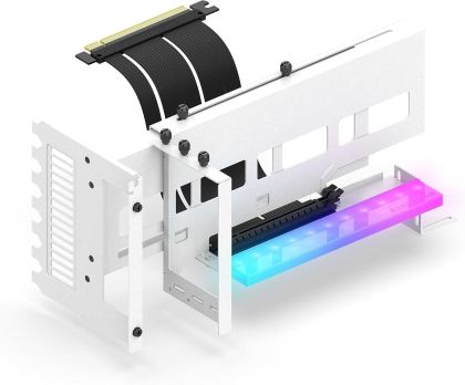 EZDIY-FAB ARGB Vertical PCIe 4.0 GPU Mount Bracket Graphic Card Holder 90° Riser Cable