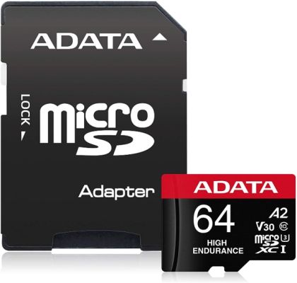 Памет ADATA 64GB MicroSDXC UHS-I U3 V30S High (with adapter)