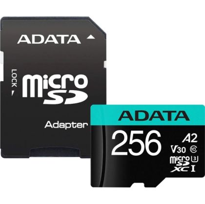 Памет ADATA 256GB MicroSDXC UHS-I U3 V30S (with adapter)