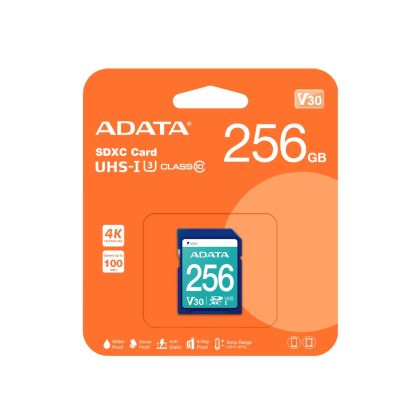 Памет ADATA 256GB SDXC UHS-I U3 V30S