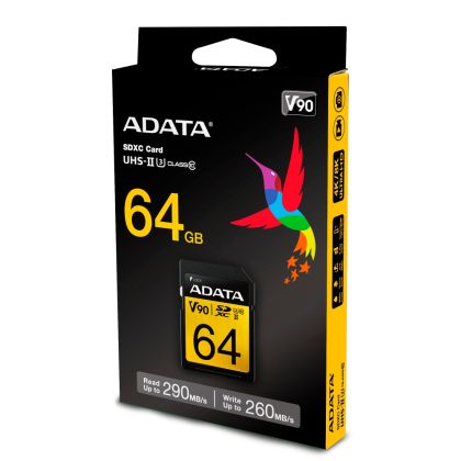 Памет ADATA 64GB SDXC UHS-II U3 CLASS 10