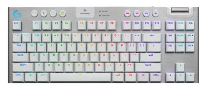 Клавиатура Logitech G915 X LIGHTSPEED TKL Low-Profile Wireless Gaming Keyboard - WHITE - US INT`L - EMEA28i-935